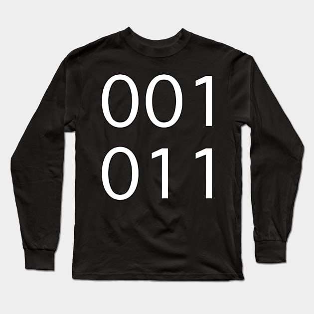 Number Tattoos Long Sleeve T-Shirt by The Bandwagon Society